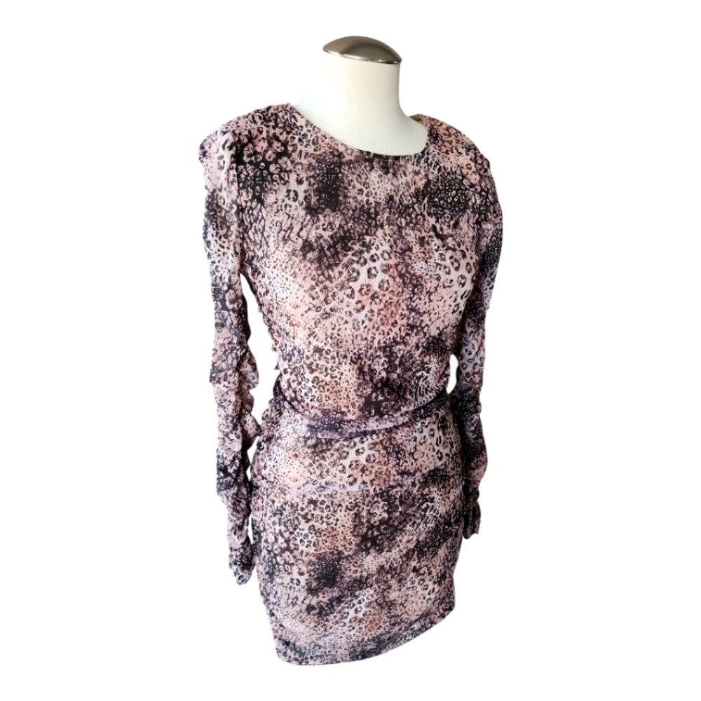 Steve Madden BB Dakota “Walk This Way” Tan Animal Print Bodycon Dress M